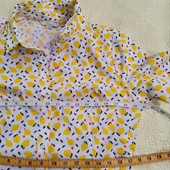 Boden Yellow Floral Shirt‑Dress - Picture 10 of 13